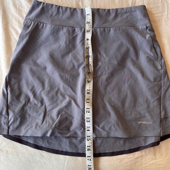Annika by Cutter & Buck Competitor Pull-On Golf Skort XS Zinc Grey - Picture 16 of 16